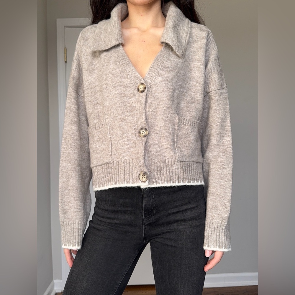 Cardigan Sweater Women size L